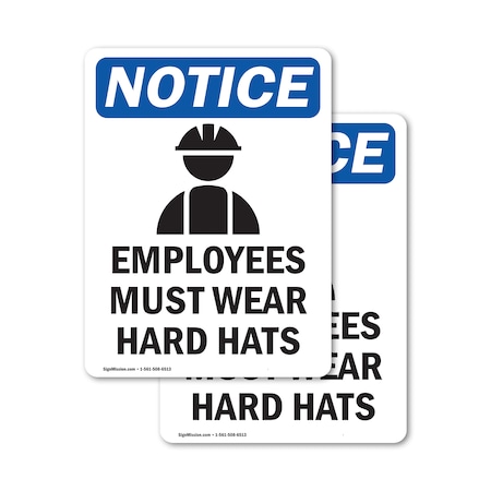 Signmission 7 in Height, 5 in Width, Vinyl Decal, Rectangle OS-2PACK-NS-D-57-V-11979